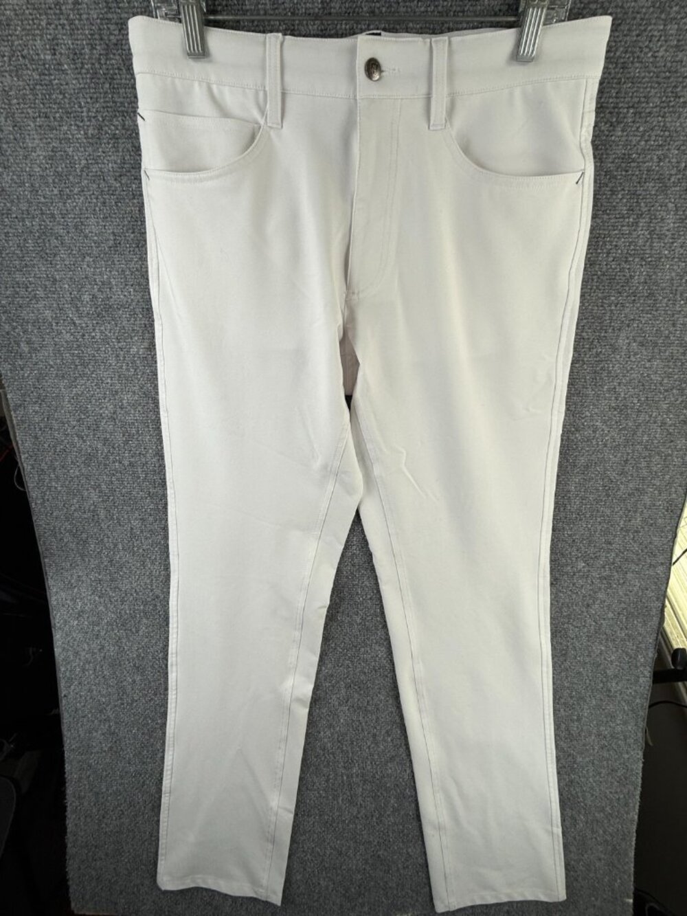 Footjoy Golf Stretch Pants Men Size 32x34 Performance White Active Sports